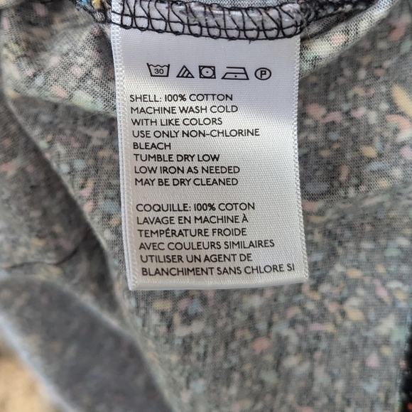 Urban Outfitters Cooperative Confetti Crop Top Pocket Tee Medium - Picture 5 of 6